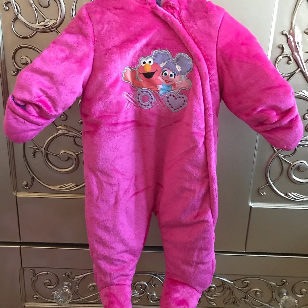 NWT Sesame Street Heavyweight Baby Pram suit
